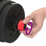 2-I-1 Manual Og Vektstang Sett 30Kg Svart Og Rød