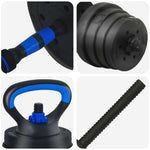 4-I-1 Manual, Vektstang Og Kettlebell Sett 30Kg 30Kg