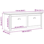 Gangbenk Bodo Honning Brun 118 X 40 X 50 Cm Konstruert Tre