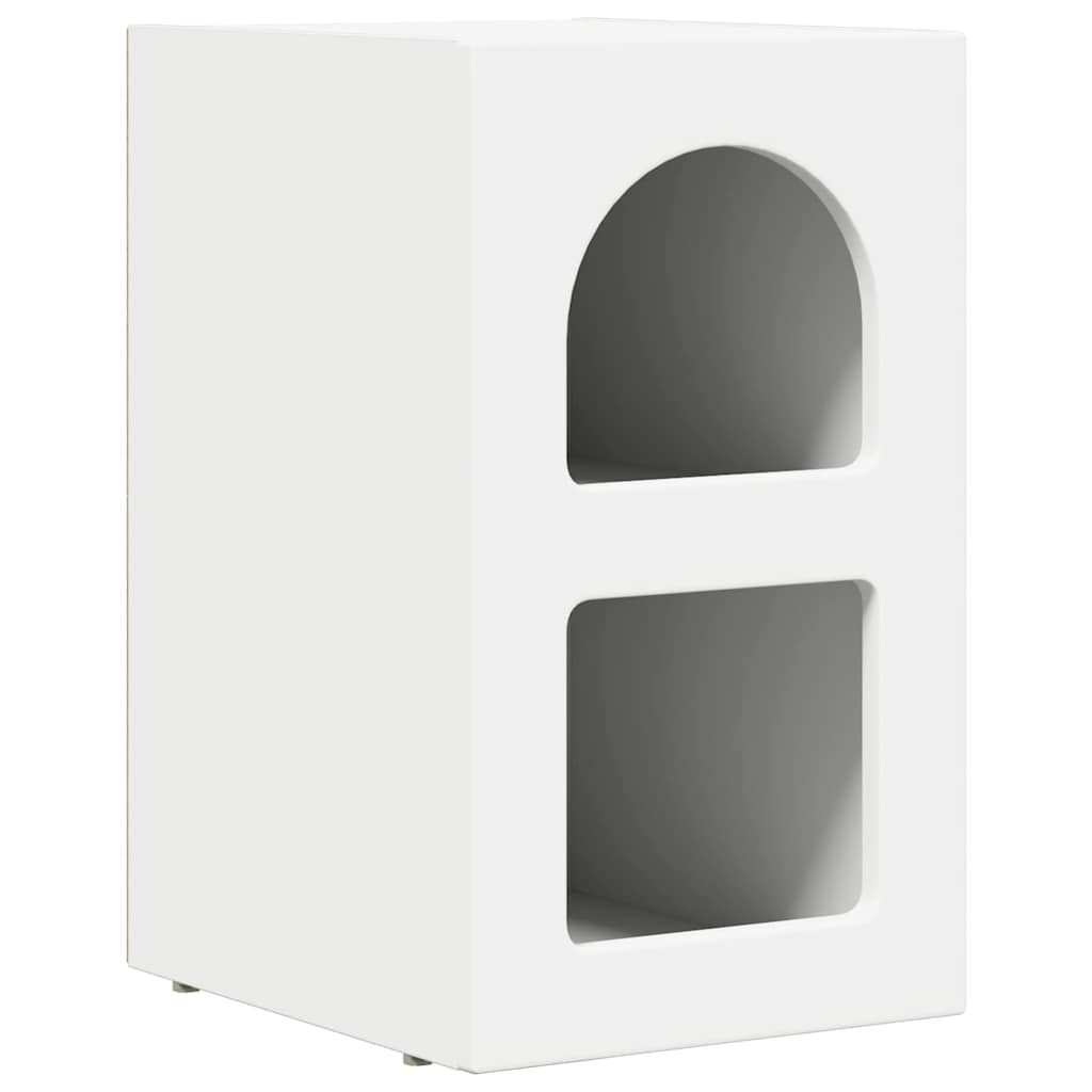 Nattbord 2 Pcs Hvit 29,5 X 35 X 50 Cm Konstruert Tre