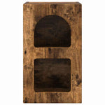 Nattbord 2 Pcs Røkt Eik 29,5 X 35 X 50 Cm Konstruert Tre