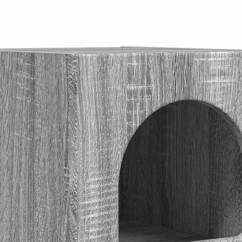 Nattbord Grå Sonoma 29,5 X 35 X 50 Cm Konstruert Tre