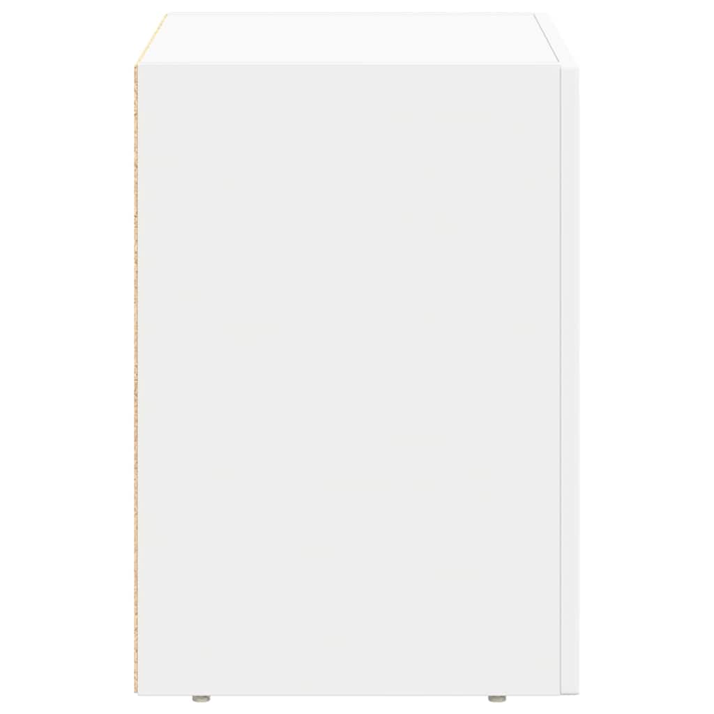 Nattbord Hvit 40 X 35 X 50 Cm Konstruert Tre