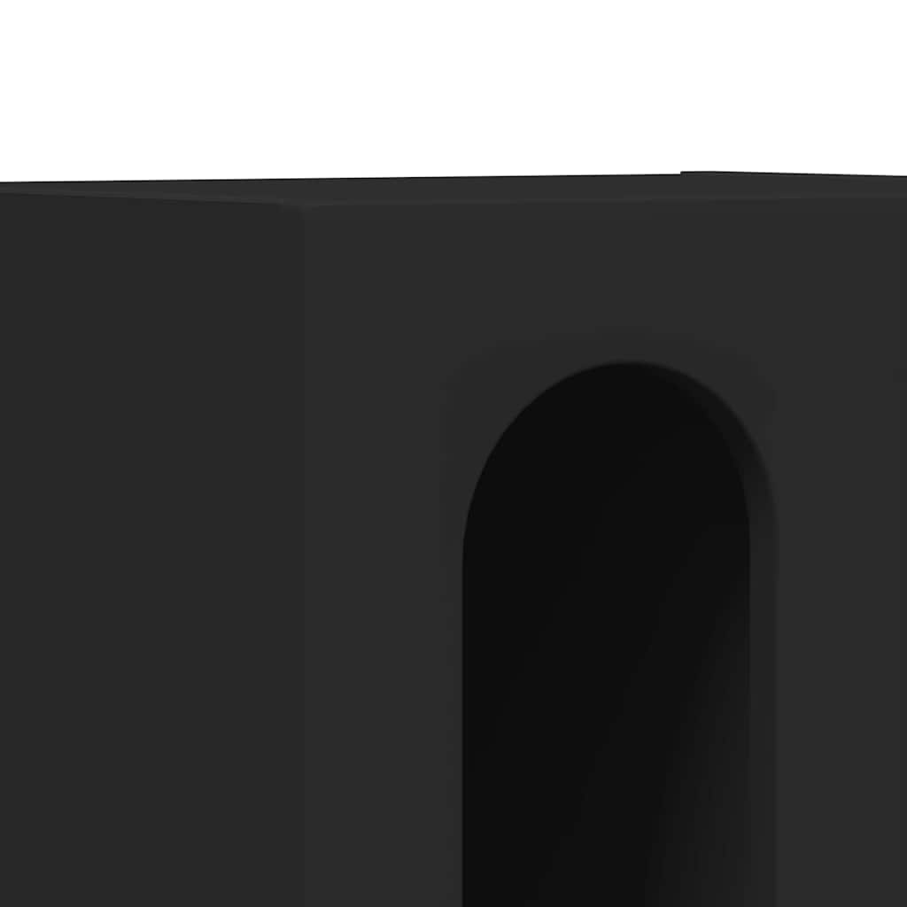 Nattbord Svart 40 X 35 X 50 Cm Konstruert Tre