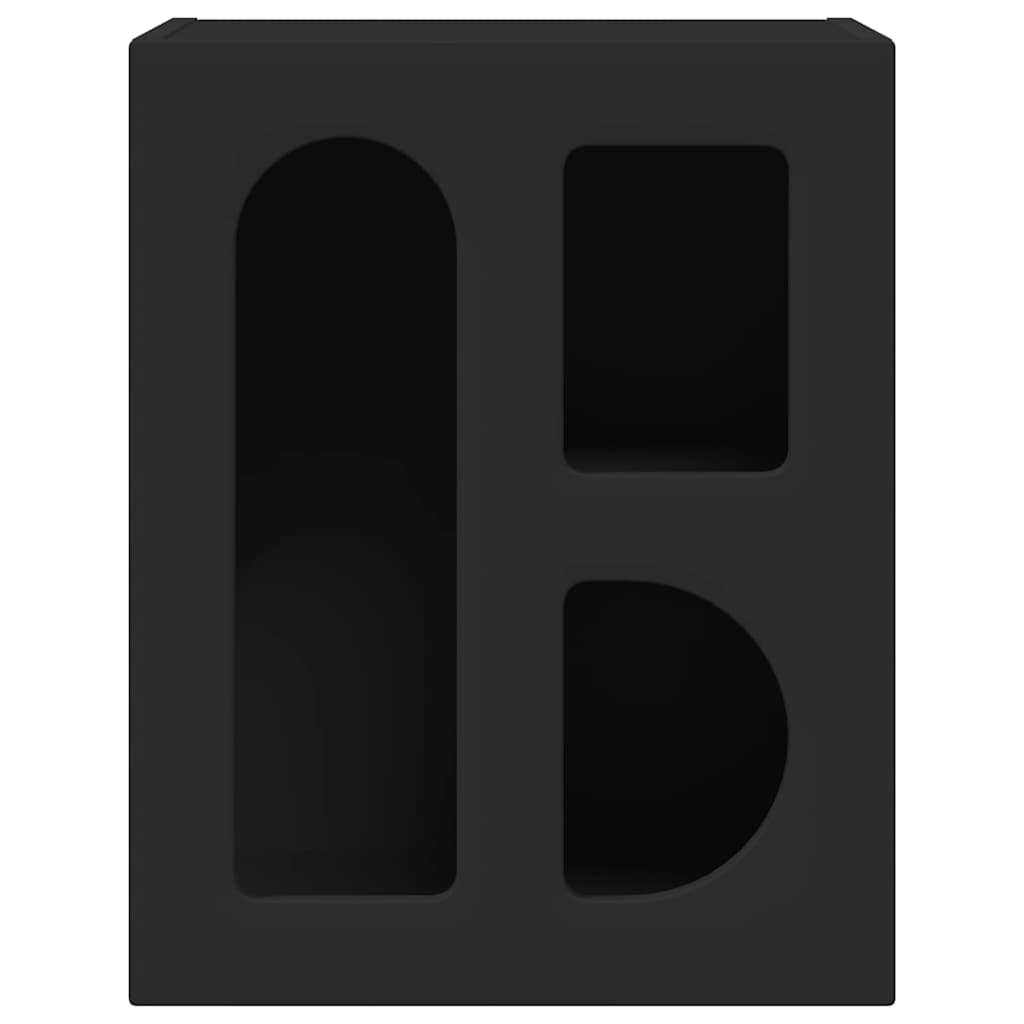 Nattbord Svart 40 X 35 X 50 Cm Konstruert Tre