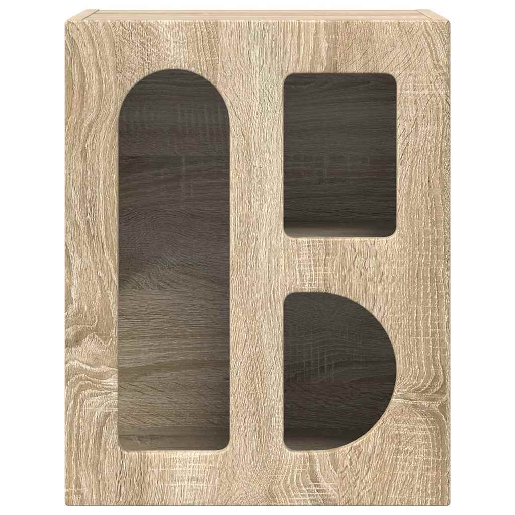 Nattbord 2 Pcs Sonoma Eik 40 X 35 X 50 Cm Konstruert Tre