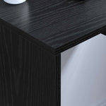 Veggmontert Skrivebord Svart Eik 60 X 45 X 30 Cm Konstruert Tre