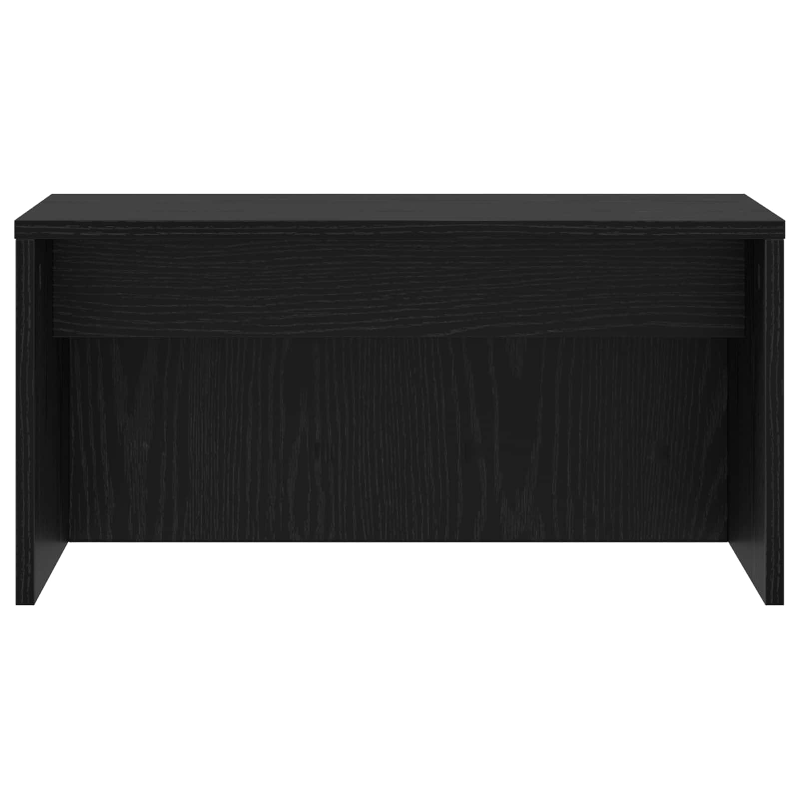 Veggmontert Skrivebord Svart Eik 60 X 45 X 30 Cm Konstruert Tre