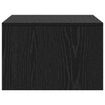 Veggmontert Skrivebord Svart Eik 60 X 45 X 30 Cm Konstruert Tre