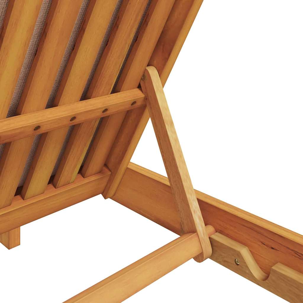 Solstol Med Pute Beige Solid Akasietre