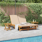 Solstol Med Pute Beige Solid Akasietre