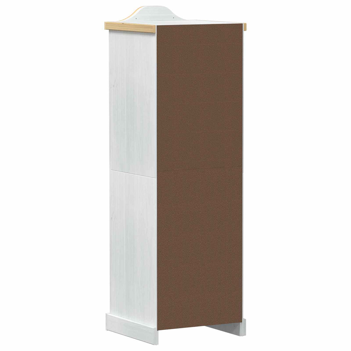 Garderober Med Hylle Med Dør Hvit 55 X 52 X 170 Cm Massiv Furu