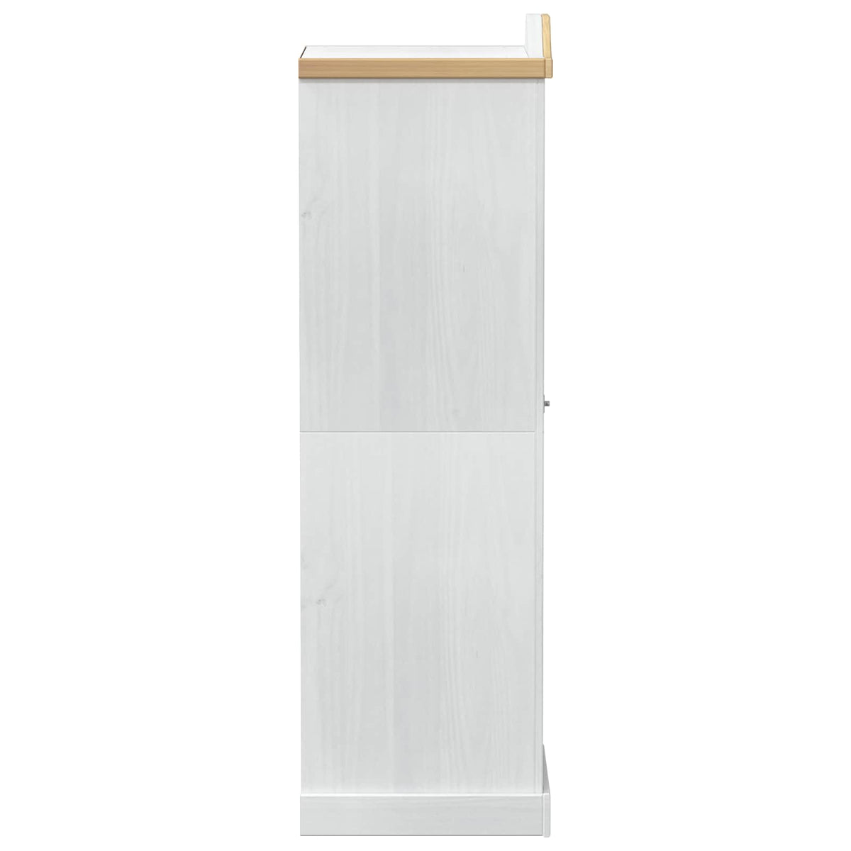 Garderober Med Hylle Med Dør Hvit 55 X 52 X 170 Cm Massiv Furu