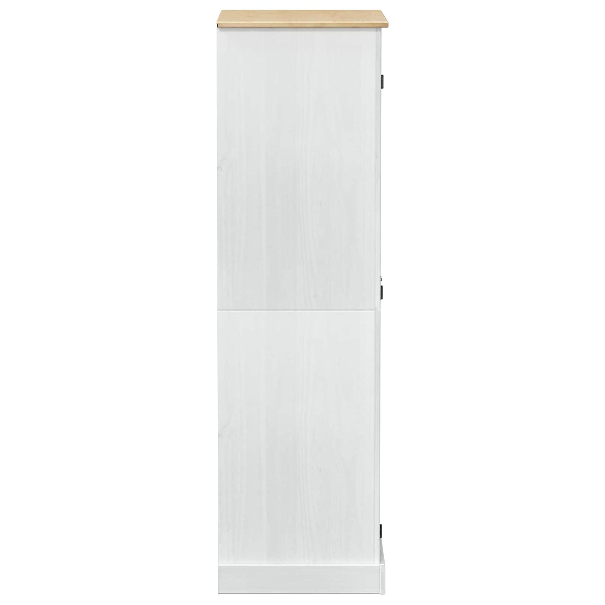 Garderober Med Hylle Med Dør Hvit 76 X 50 X 170 Cm Massiv Furu