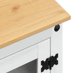 Hifi Skap Hvit 60 X 50 X 82 Cm Massiv Furu