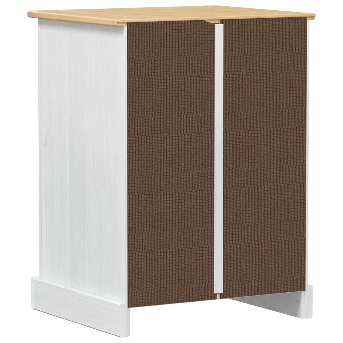 Hifi Skap Hvit 60 X 50 X 82 Cm Massiv Furu