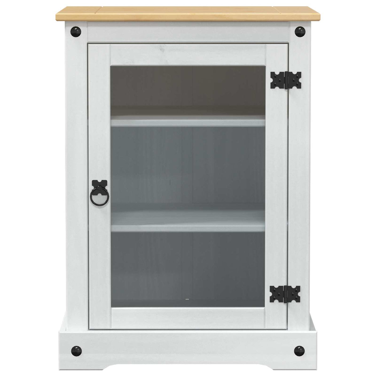 Hifi Skap Hvit 60 X 50 X 82 Cm Massiv Furu