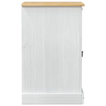 Hifi Skap Hvit 60 X 50 X 82 Cm Massiv Furu