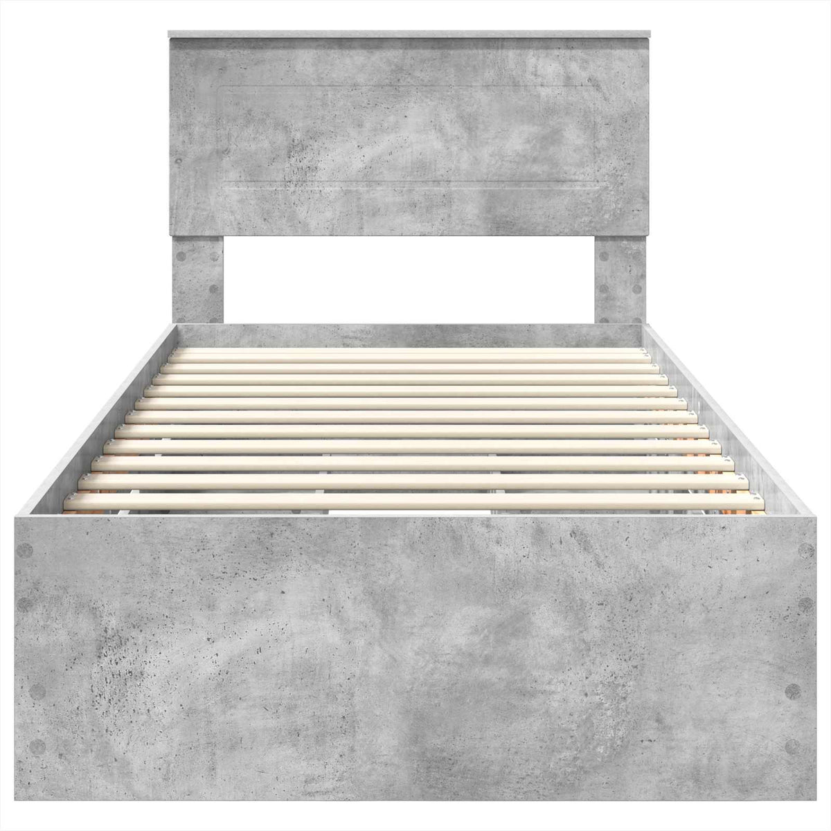 Sengestamme Med Skuff Betonggrå 90 X 200 Cm Ingeniørtre