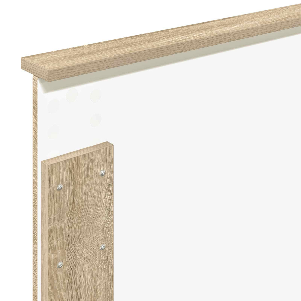 Seng Med Skuff Sonoma Eik Og Svart 100 X 200 Cm Konstruert Tre