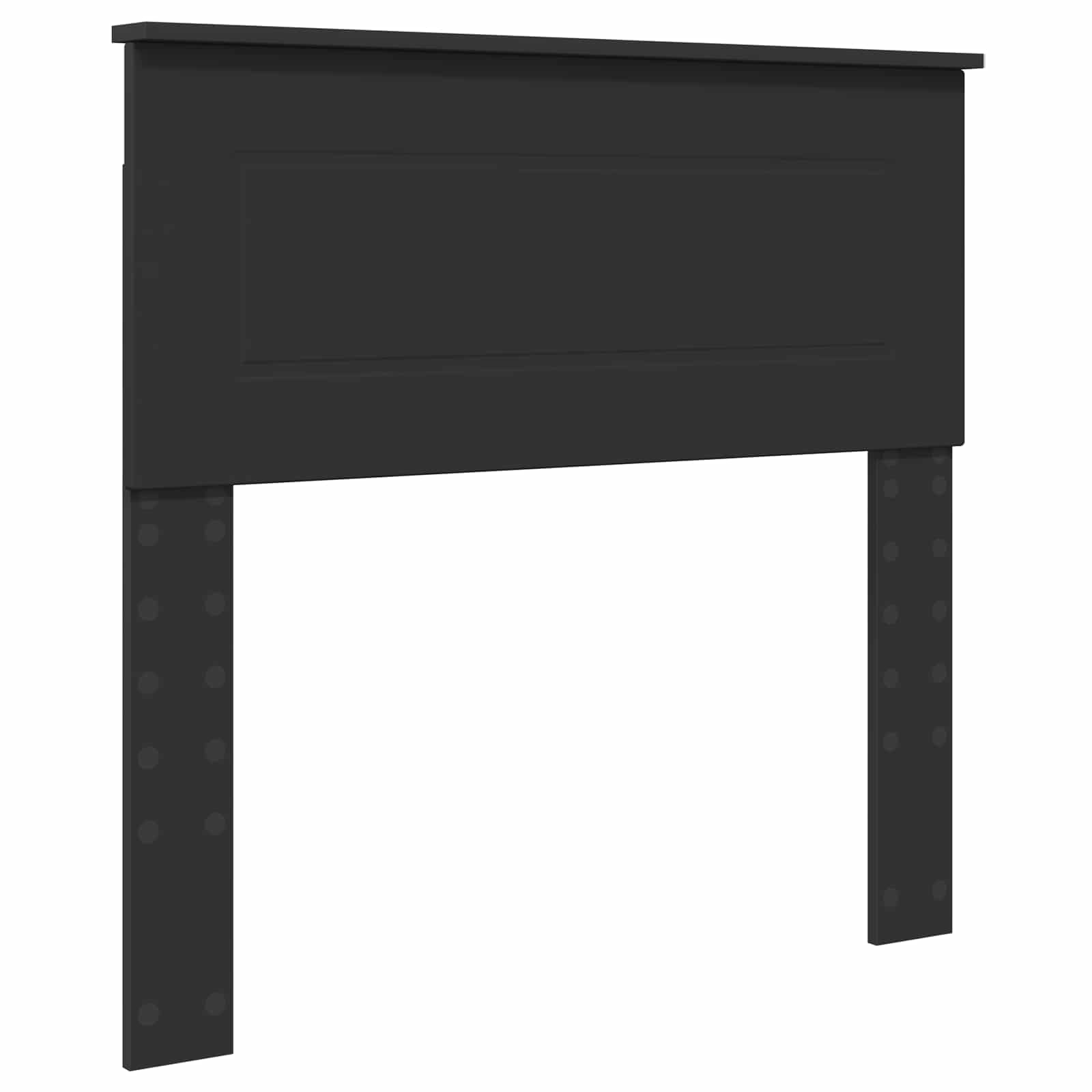 Seng Med Skuff Med Hodegjerde Svart 75 X 190 Cm Konstruert Tre