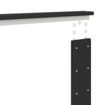 Sengestamme Med Hodegjerde Svart 160 X 200 Cm Konstruert Tre