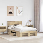 Sengestamme Sonoma Eik 120 X 200 Cm Konstruert Tre
