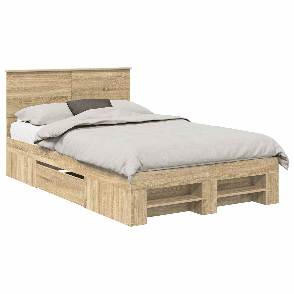 Sengestamme Sonoma Eik 120 X 200 Cm Konstruert Tre