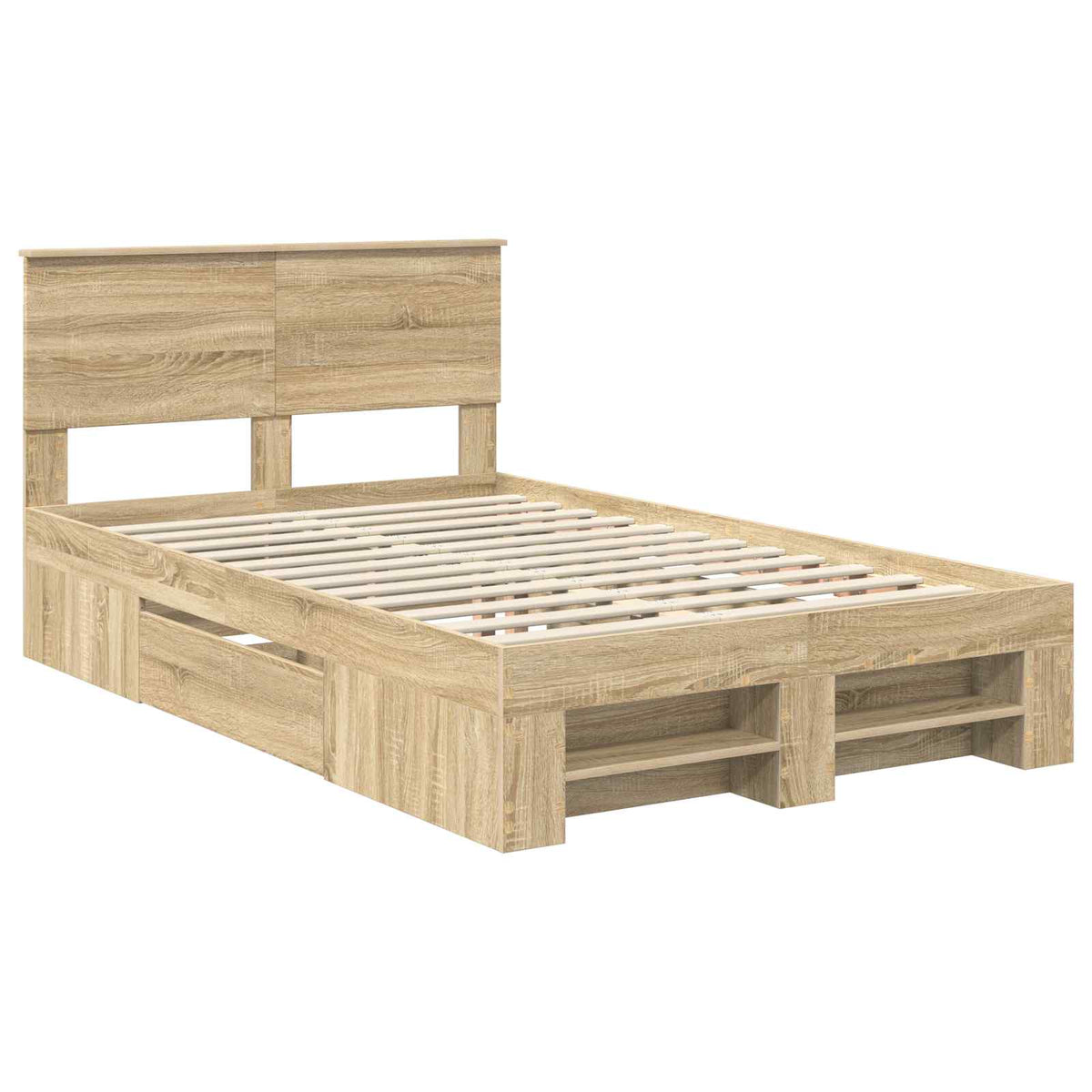 Sengestamme Sonoma Eik 120 X 200 Cm Konstruert Tre