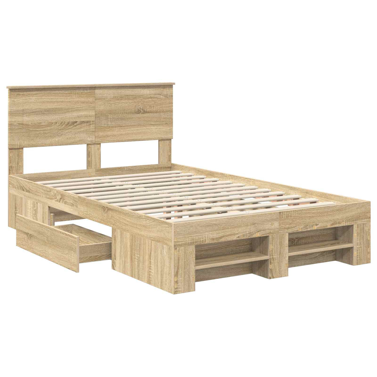 Sengestamme Sonoma Eik 120 X 200 Cm Konstruert Tre