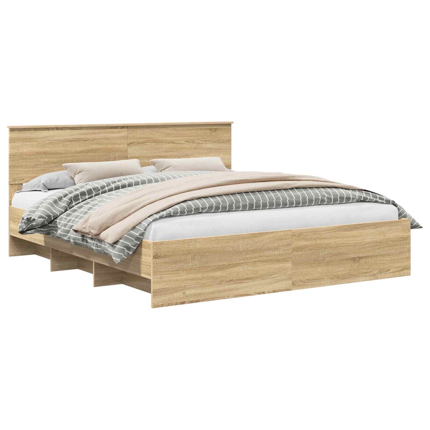Sengestamme Sonoma Eik 180 X 200 Cm Konstruert Tre
