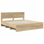 Sengestamme Sonoma Eik 180 X 200 Cm Konstruert Tre