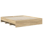 Sengestamme Sonoma Eik 180 X 200 Cm Konstruert Tre