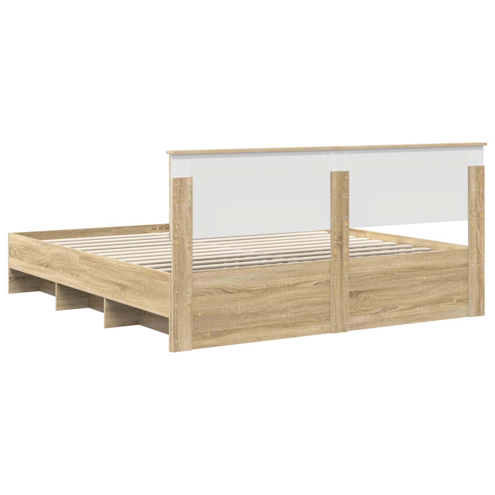 Sengestamme Sonoma Eik 180 X 200 Cm Konstruert Tre