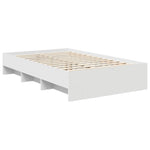 Sengestamme Med Hodegjerde Hvit 137 X 203 Cm Konstruert Tre