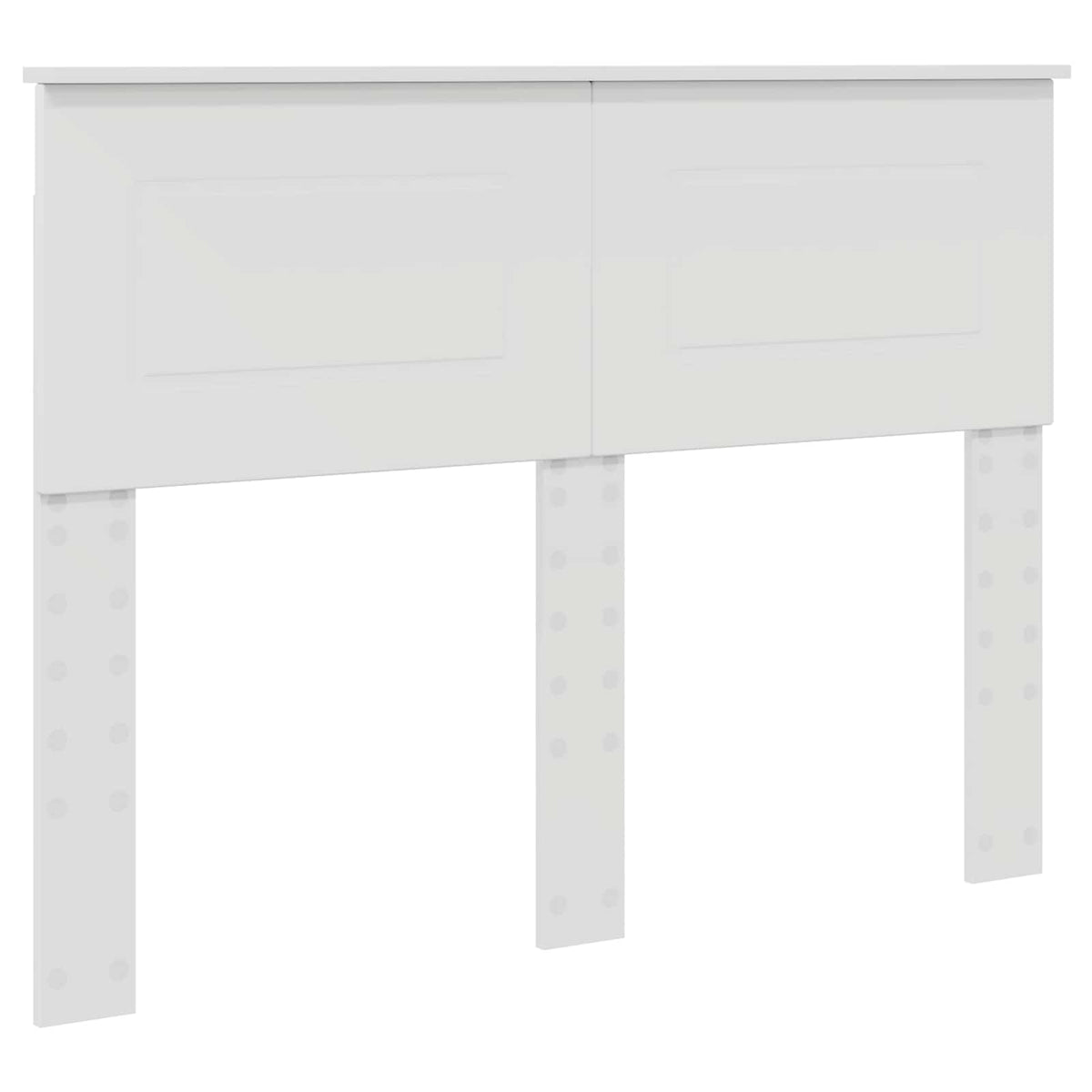 Sengestamme Med Hodegjerde Hvit 137 X 203 Cm Konstruert Tre