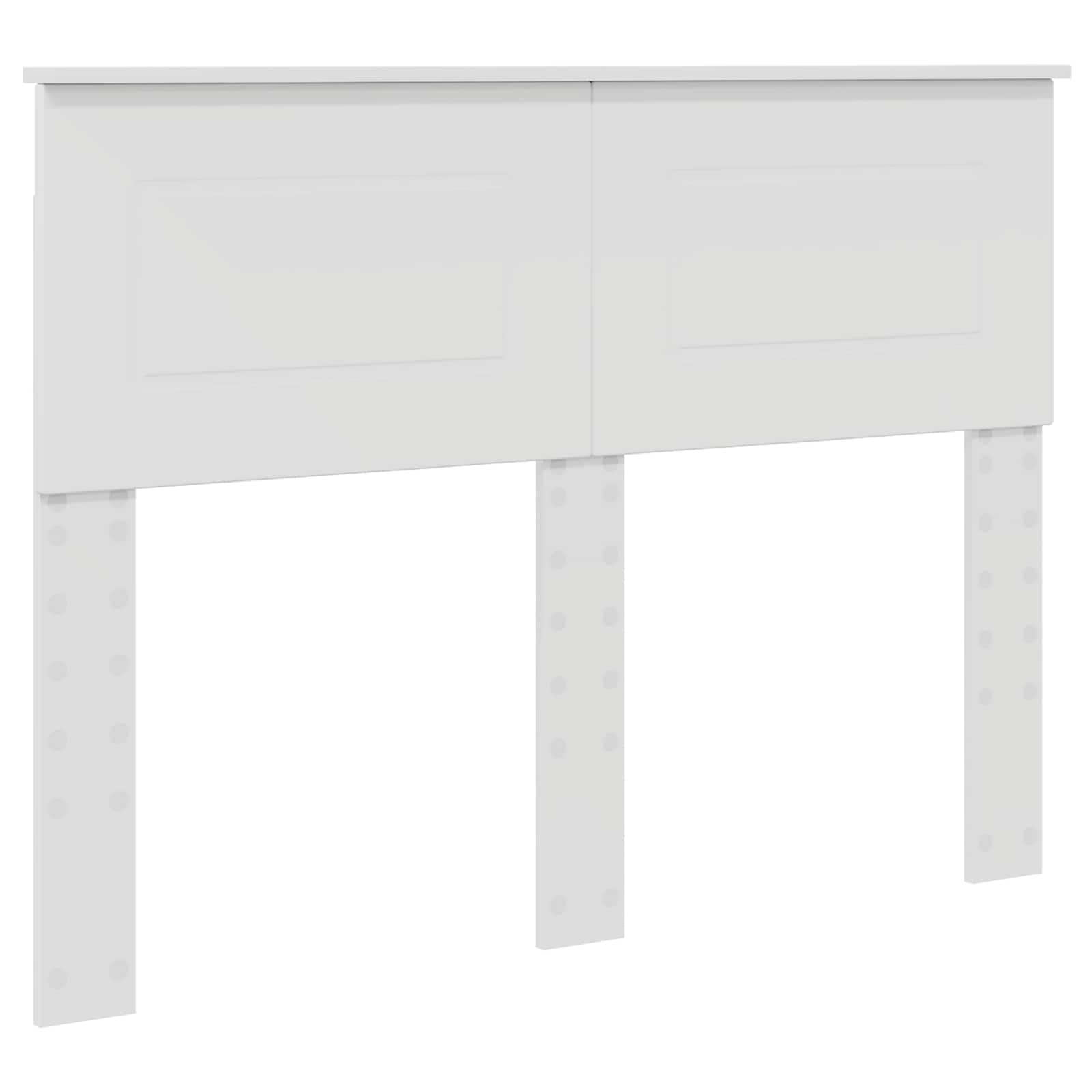 Sengestamme Med Hodegjerde Hvit 137 X 203 Cm Konstruert Tre
