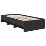 Sengestamme Med Hodegjerde Svart 120 X 123 Cm Konstruert Tre