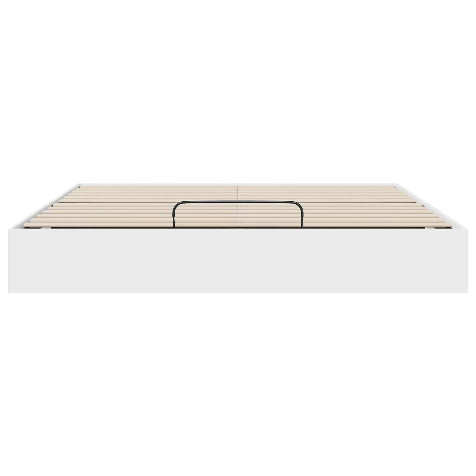 Ottoman Sengeramme Med Lagring Hvit 193 X 120 X 25 Cm Sponplate