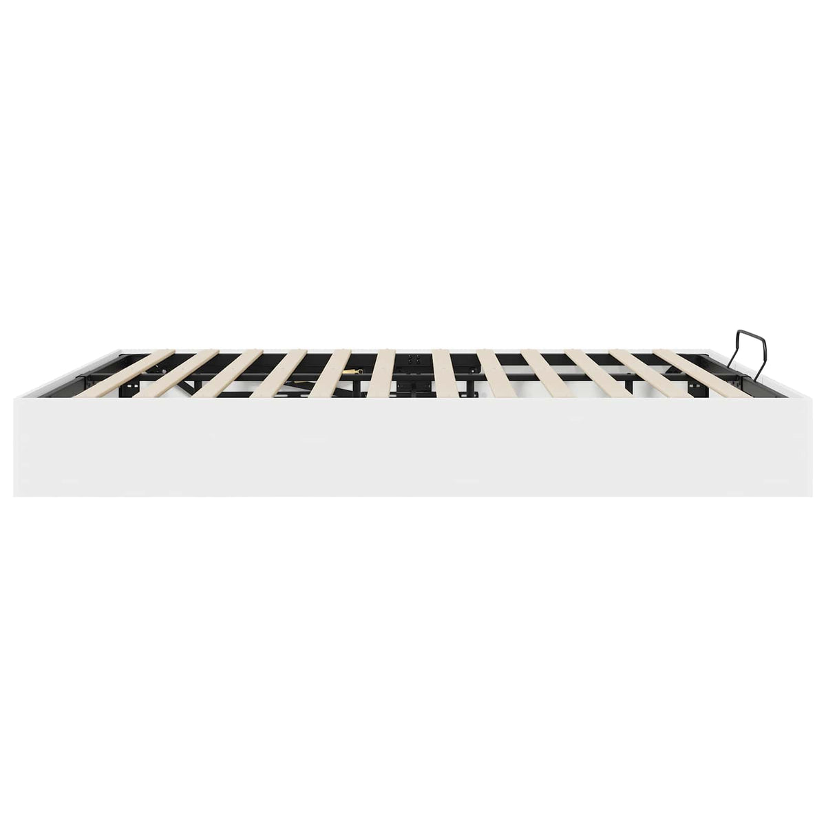 Ottoman Sengeramme Med Lagring Hvit 193 X 120 X 25 Cm Sponplate