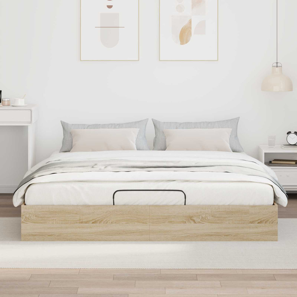 Ottoman Sengeramme Sonoma Eik 193 X 120 X 25 Cm Sponplate