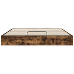 Ottoman Sengeramme Røkt Eik 193 X 120 X 25 Cm Sponplate