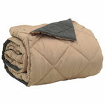 Sommerdyne Antrasitt Og Taupe 220 X 200 Cm Mikrofiber