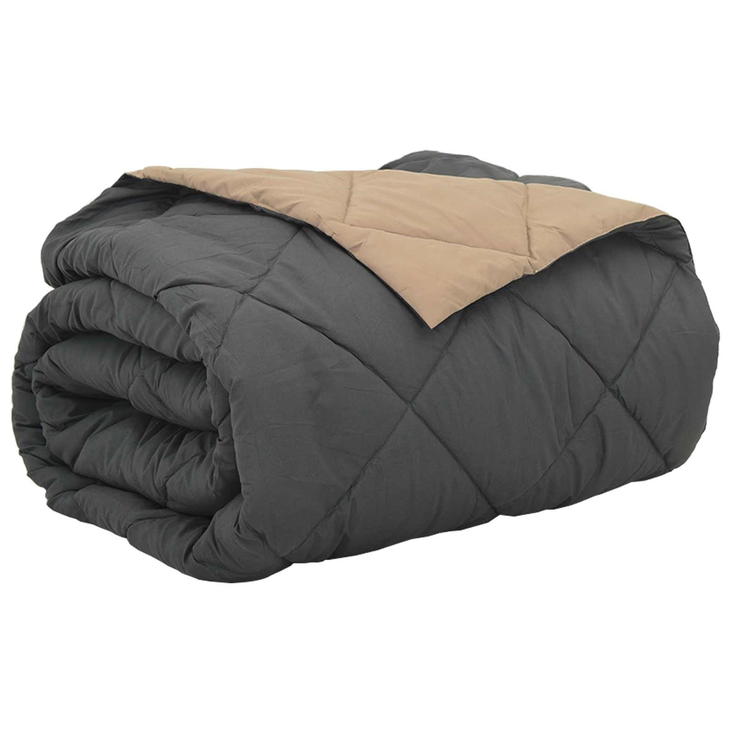 Sommerdyne Antrasitt Og Taupe 220 X 260 Cm Mikrofiber