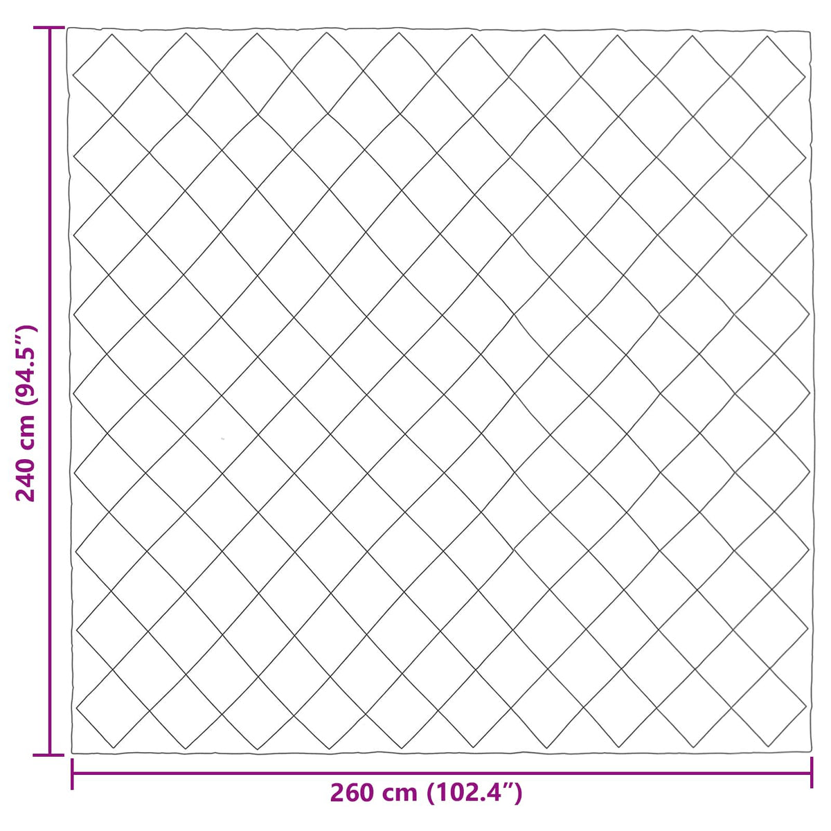 Sommerdyne Grønn 240 X 260 Cm Mikrofiber