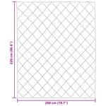 Sommerdyne Grønn Og Antrasitt 220 X 200 Cm Mikrofiber