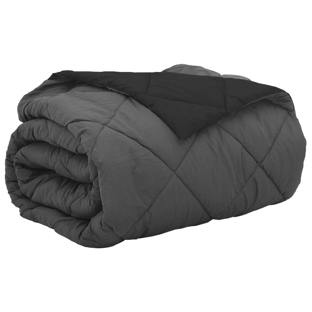 Sommerdyne Svart Og Anthracite 200 X 200 Cm Mikrofiber