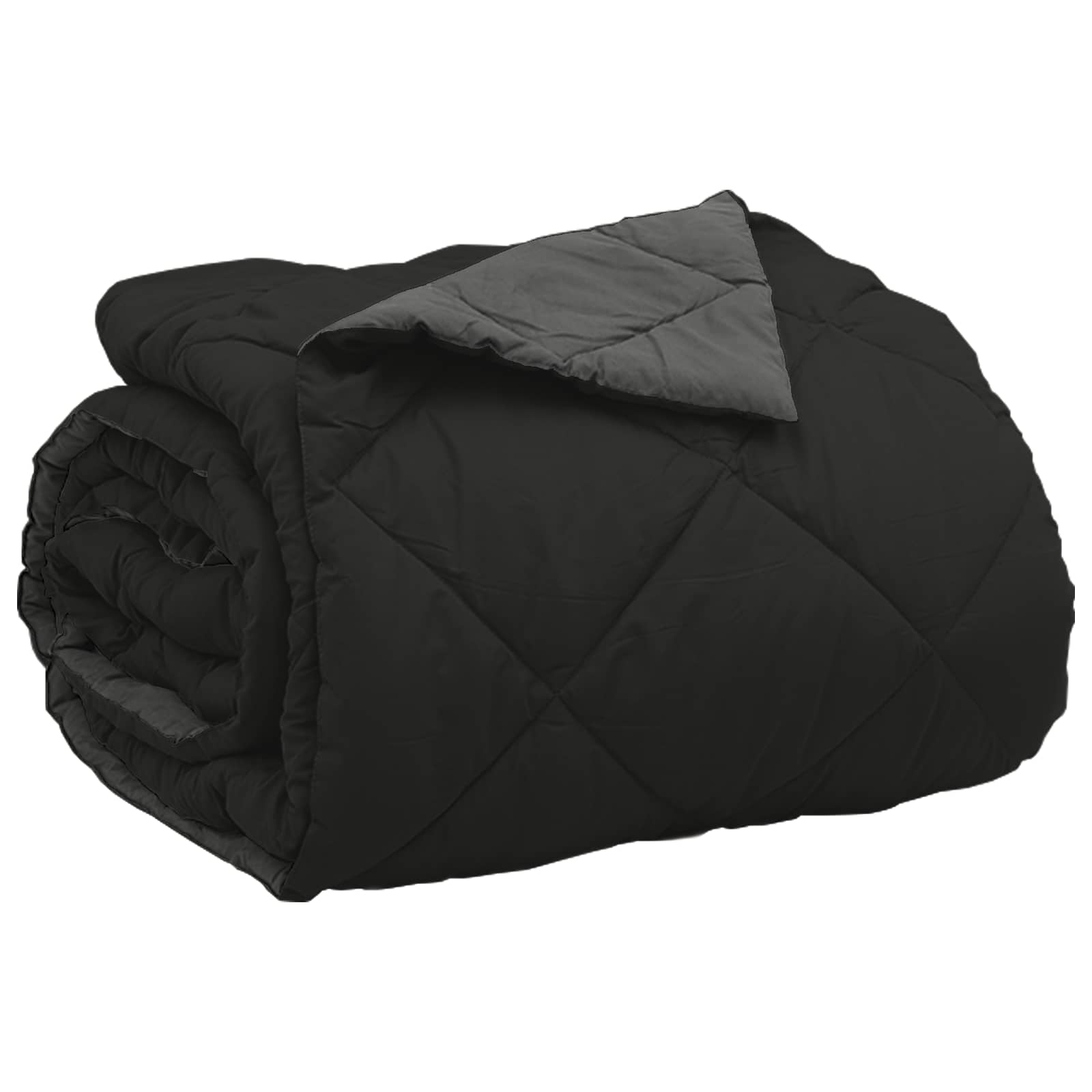Sommerdyne Svart Og Anthracite 200 X 200 Cm Mikrofiber