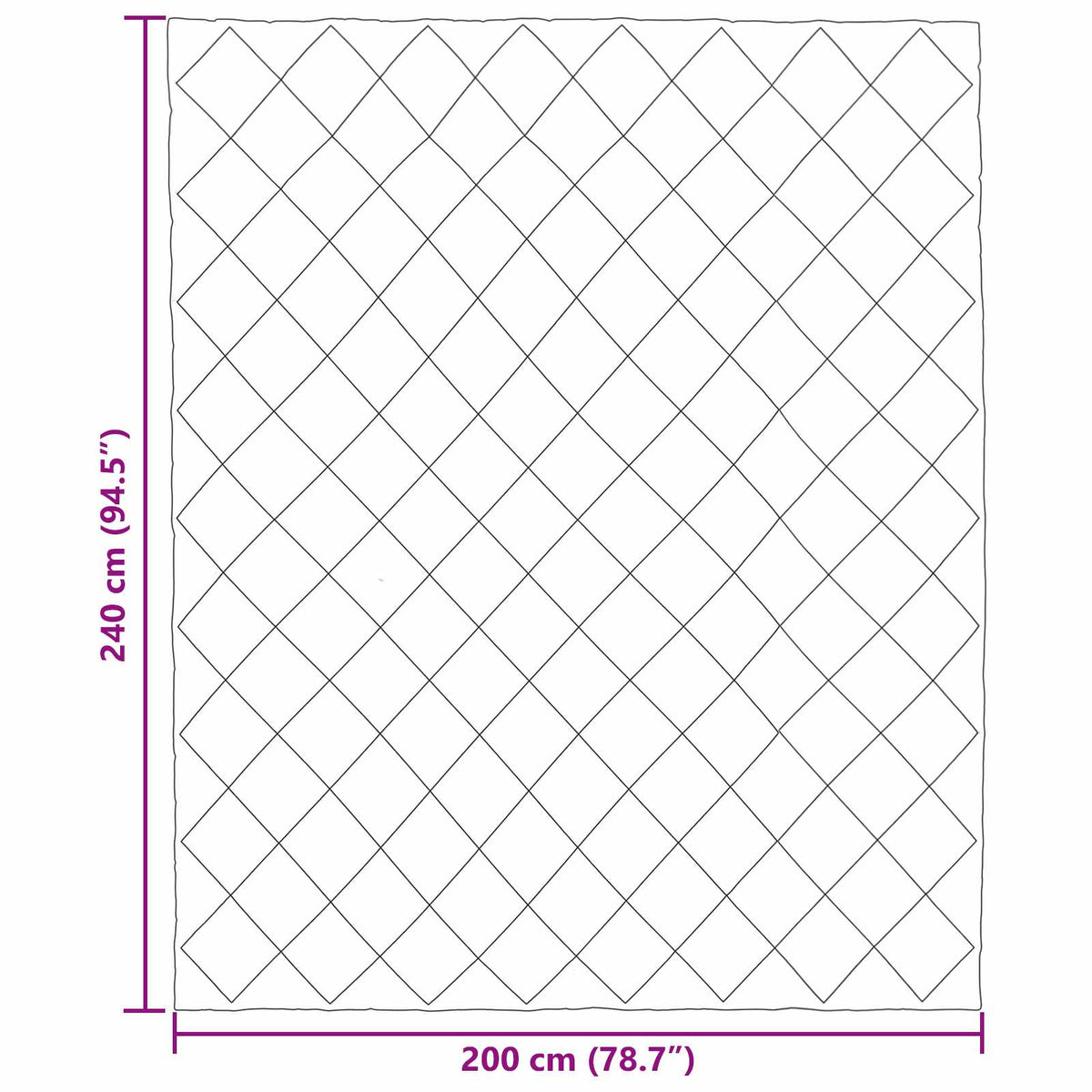 Sommerdyne Svart Og Taupe 240 X 200 Cm Mikrofiber