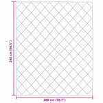 Sommerdyne Svart Og Taupe 240 X 200 Cm Mikrofiber